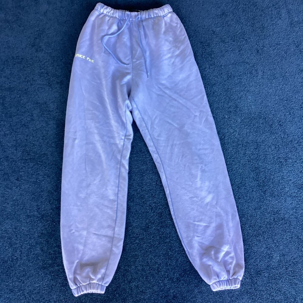 White Fox Light Blue Sweatshirt and Sweatpants Set – Medium - Picture 9 of 16